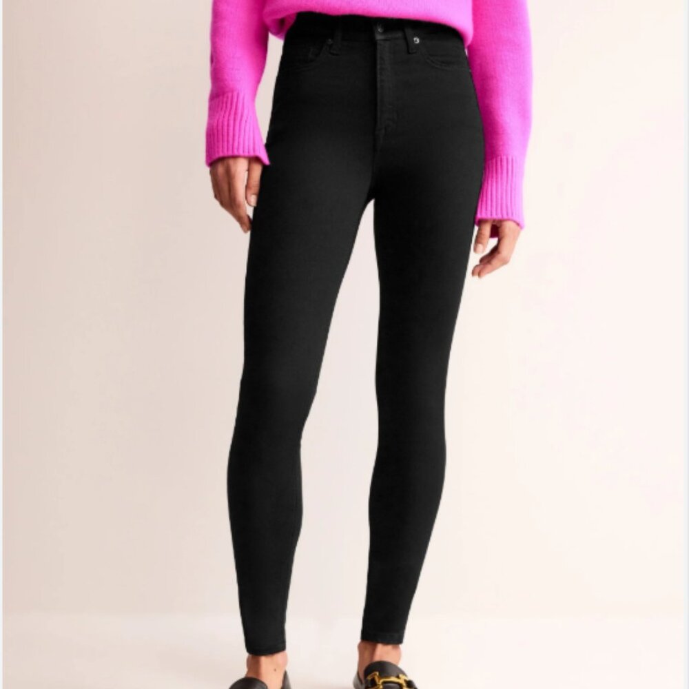 Boden Black High Rise Skinny Jeans, 31P